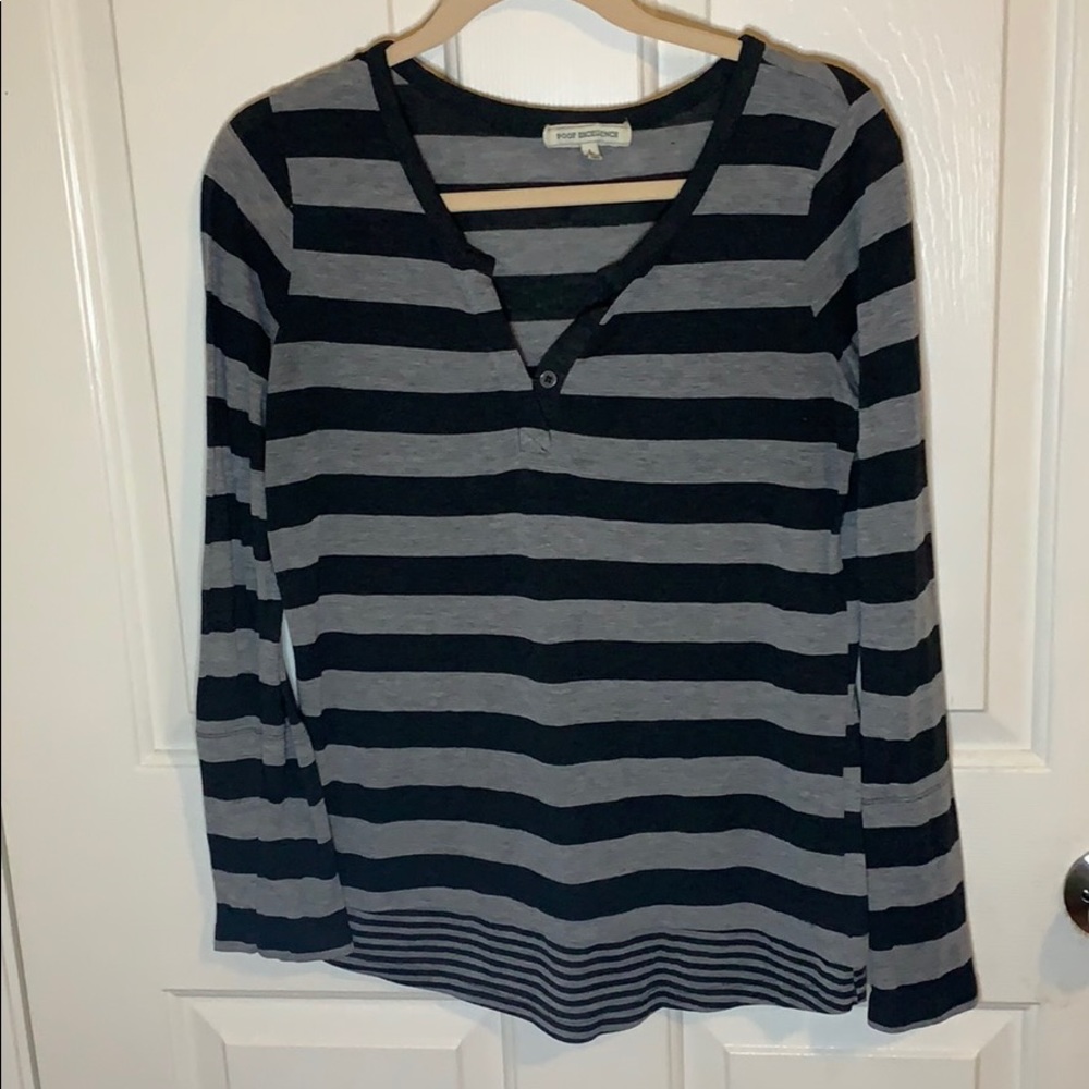 Black & grey long sleeve shirt